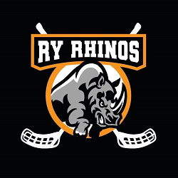 Ry Rhinos logo - Trykt på floorballtøjet